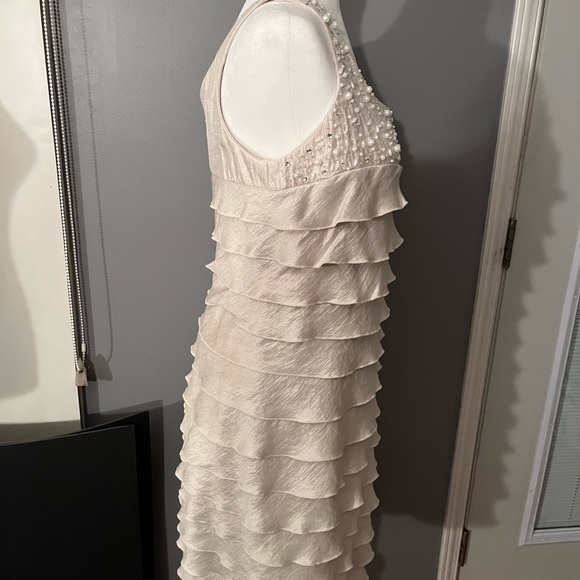 JESSICA HOWARD~ IVORY DRESS SIZE 12 PETITE - Picture 4 of 11